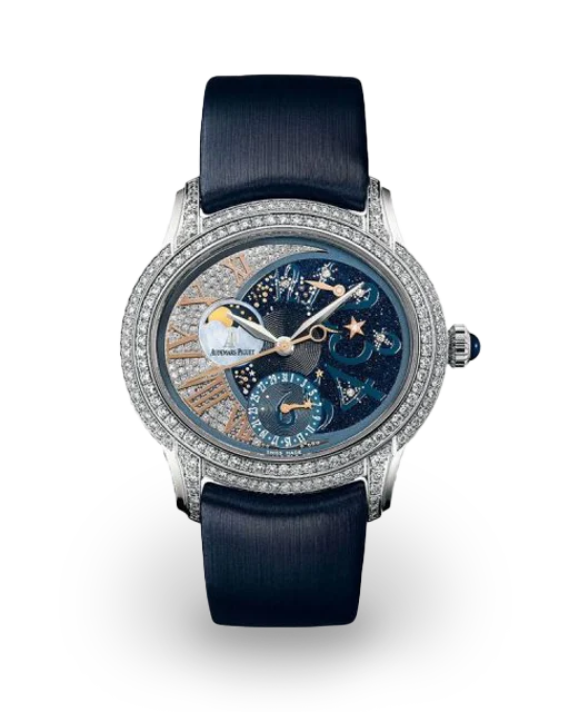 Audemars Piguet  Millenary Starlit Sky White Gold and Diamond-Set / Diamond-Paved, MOP and Blue Aventurine  77316BC.ZZ.D007SU.01 Model Image