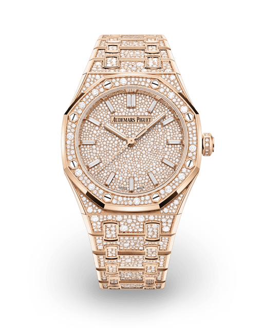 Audemars Piguet Royal Oak Selfwinding 34 Pink Gold - Snow-Set