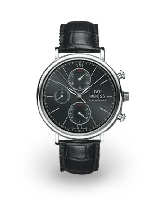 IWC Portofino Chronograph Stainless Steel / Black IW3910-08  Model Image