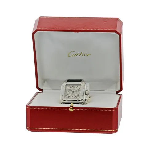 Cartier Santos 100 XL Chronograph Steel / Silvered W20090X8 Listing Image 4