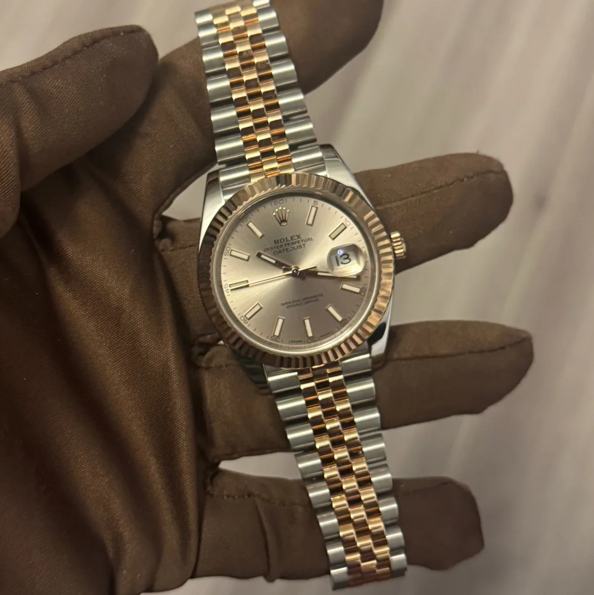 2017 Rolex Datejust 41 Two-Tone / Fluted / Sundust / Jubilee 126331-0010