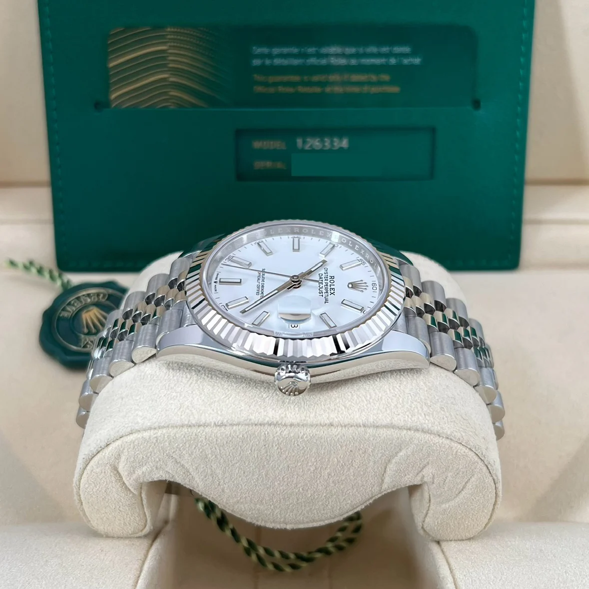 2025 Rolex Datejust 41 Fluted / White / Jubilee 126334-0010 Listing Image 3