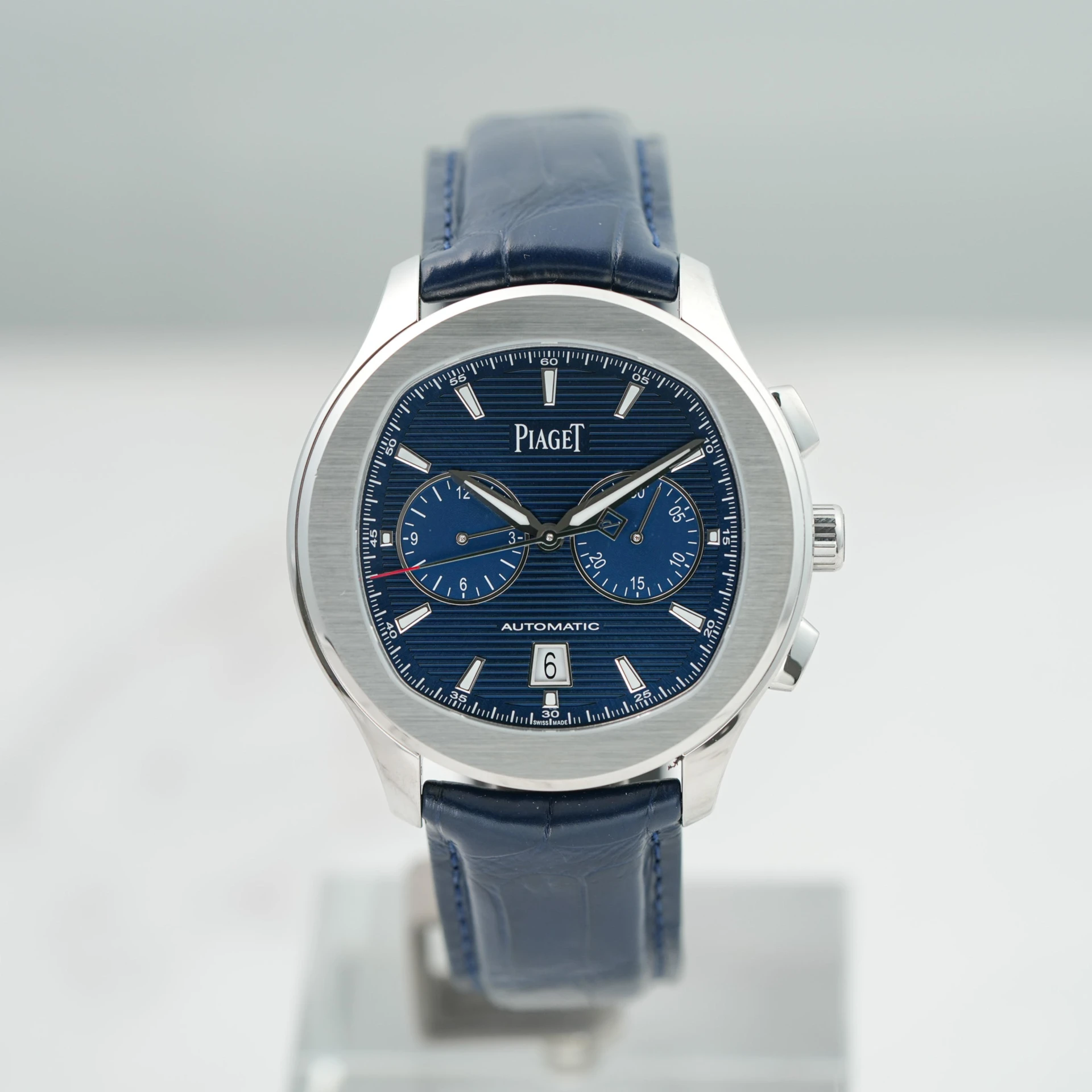 Piaget Polo S Steel / Blue / Strap G0A43002