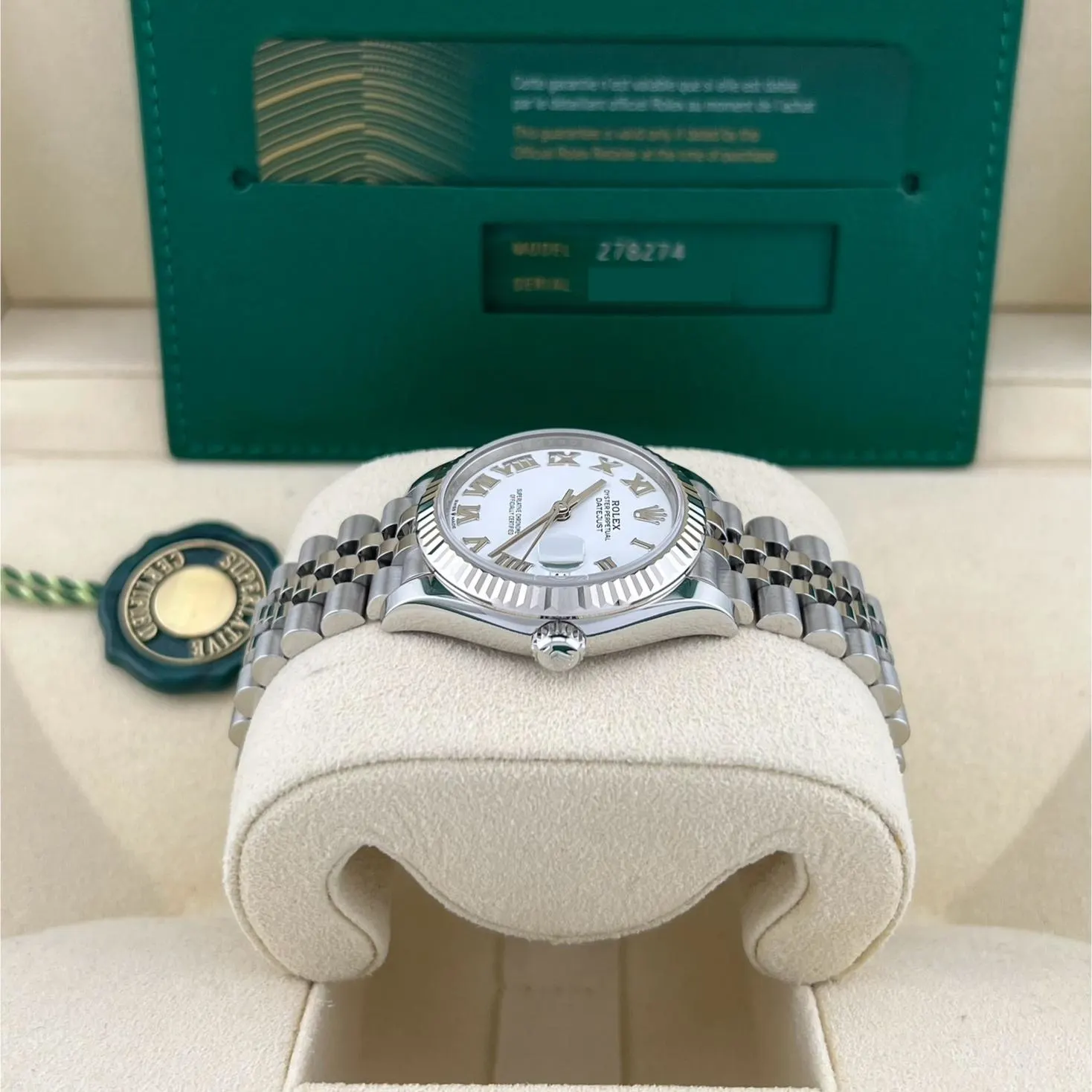 2024 Rolex Datejust 31 Fluted / White / Roman / Jubilee 278274-0010 Listing Image 5