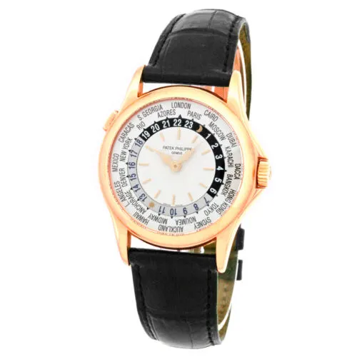 Patek Philippe World Time Rose Gold / Silvered 5110R-001 Listing Image 1