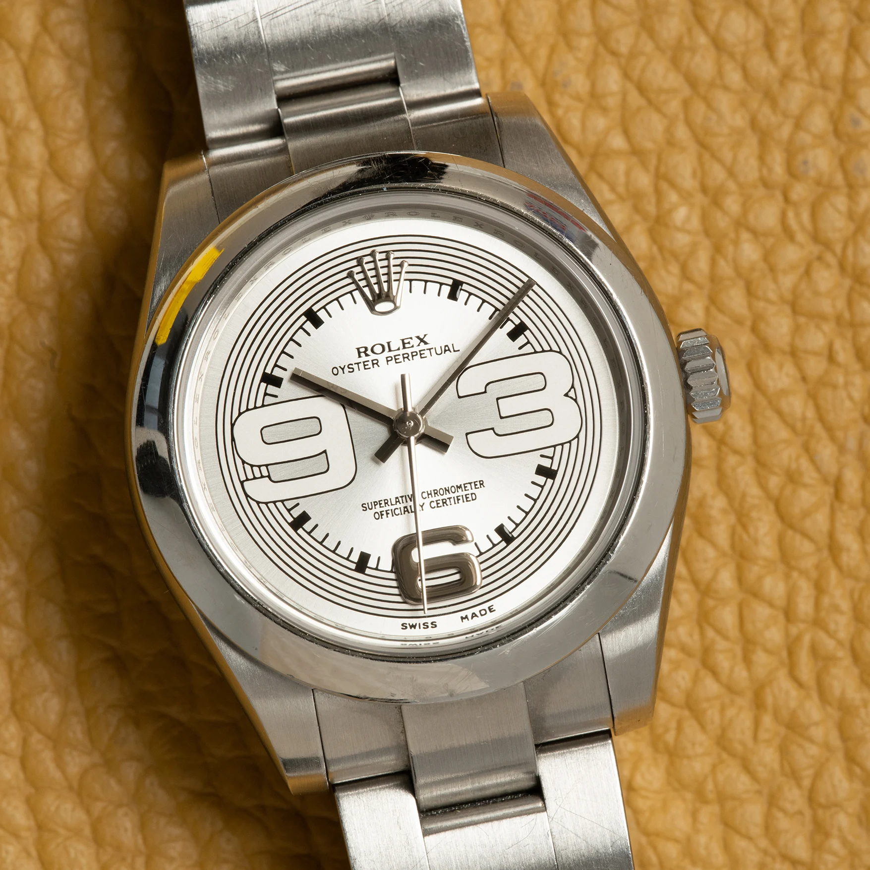 2007 Rolex Oyster Perpetual 31 Silvered / Large Arabic / Oyster 177200