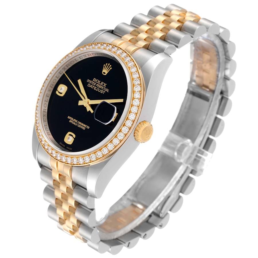 Rolex Datejust 36 Two-Tone / Diamond-Set / Black Onyx