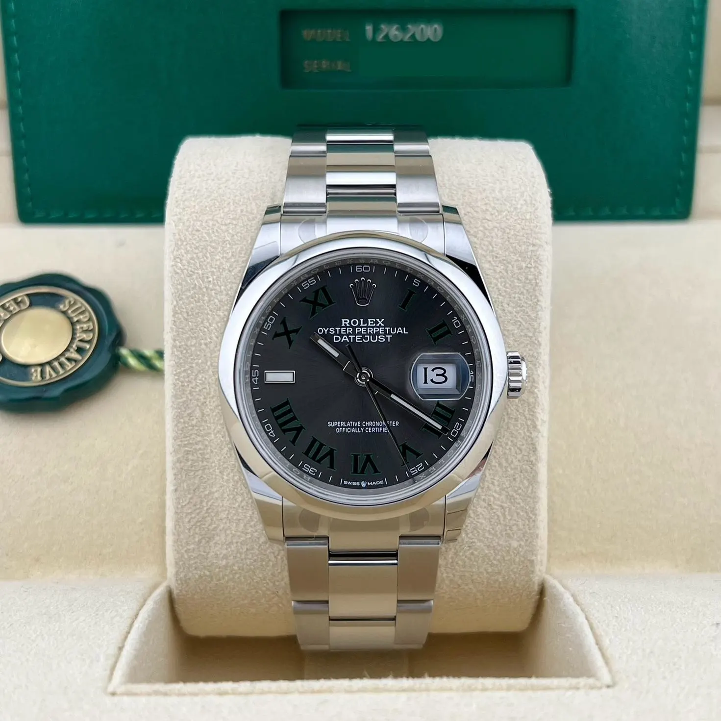 2023 Rolex Datejust 36 "Wimbledon" / Smooth / Oyster 126200-0018 Listing Image 2
