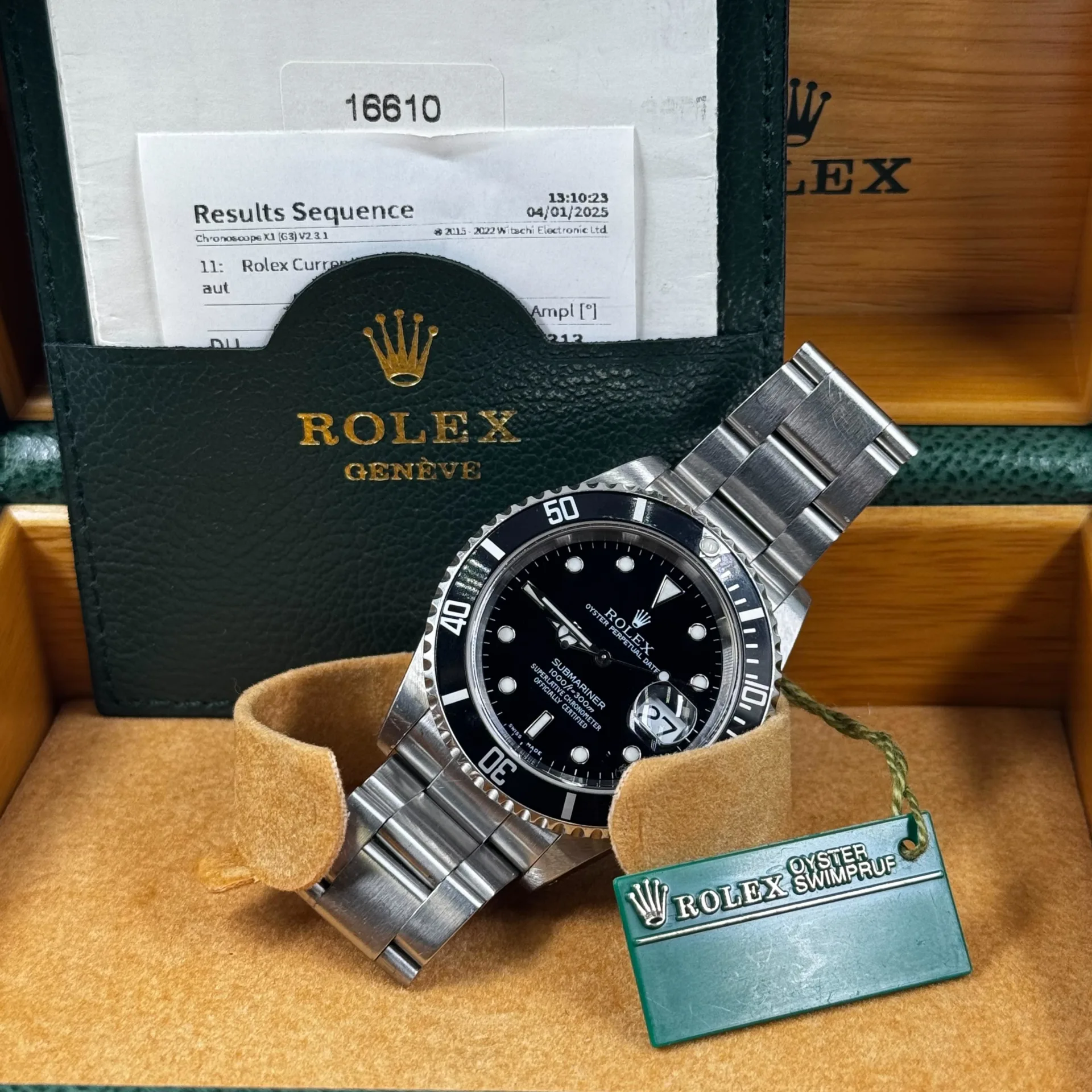 Auction: 2001 Rolex Submariner Date SuperLuminova 16610 Bezel - Main Image