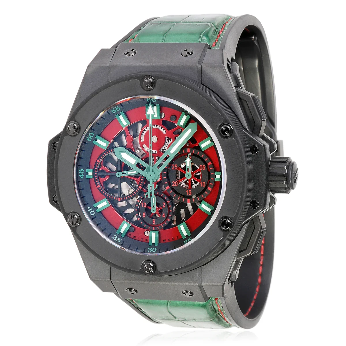 Hublot King Power Mexico 48 Ceramic / Red / Strap - Limited to 150 Pieces 710.CI.0130.GR.MEX10 Listing Image 1