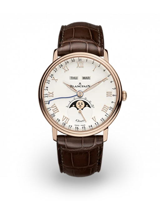 Blancpain Villeret Quantieme Complet 8 Jours Red Gold / White 6639-3642-55B  Model Image