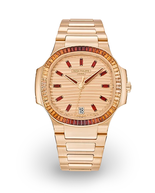 Patek Philippe Nautilus Ladies Automatic Rose Gold / Gem-Set 7118/1300R-001  Model Image