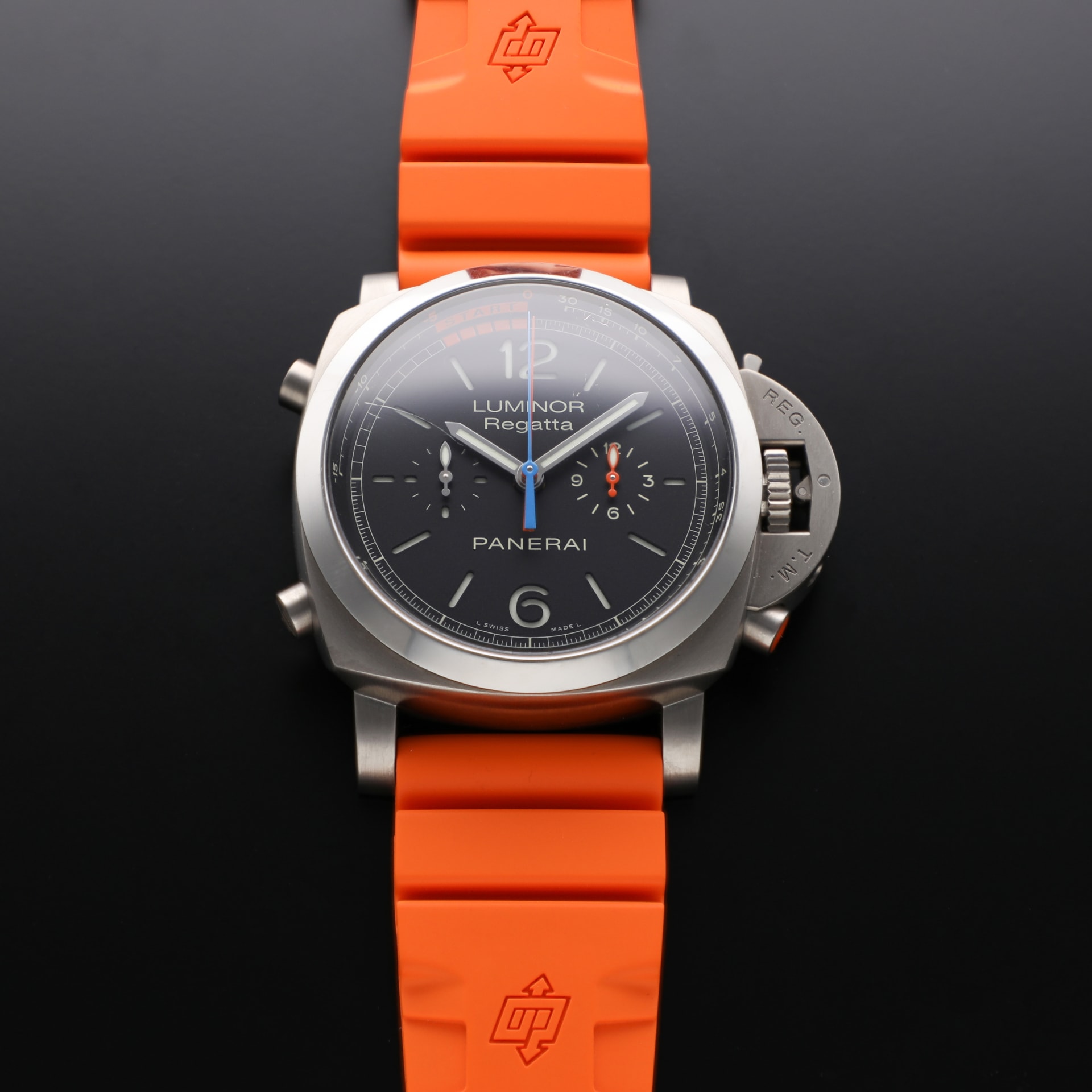 Orange Panerai Pam00526 2016 Panerai Luminor 1950 47 Regatta Days