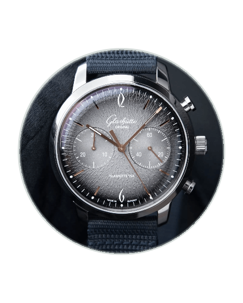 Gray Dial Glashütte Original Vintage Watches | Bezel