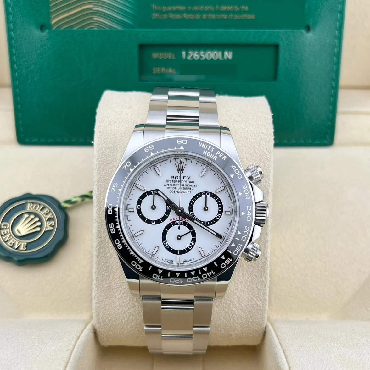 2025 Rolex Daytona Steel / Ceramic / White / Oyster 126500LN-0001 Listing Image 2
