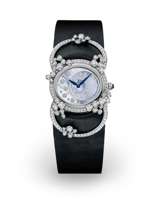 Audemars Piguet  Millenary Précieuse 28 White Gold / Diamond-Set / MOP / Silk Strap 7227BC.ZZ.A007SU.01 Model Image