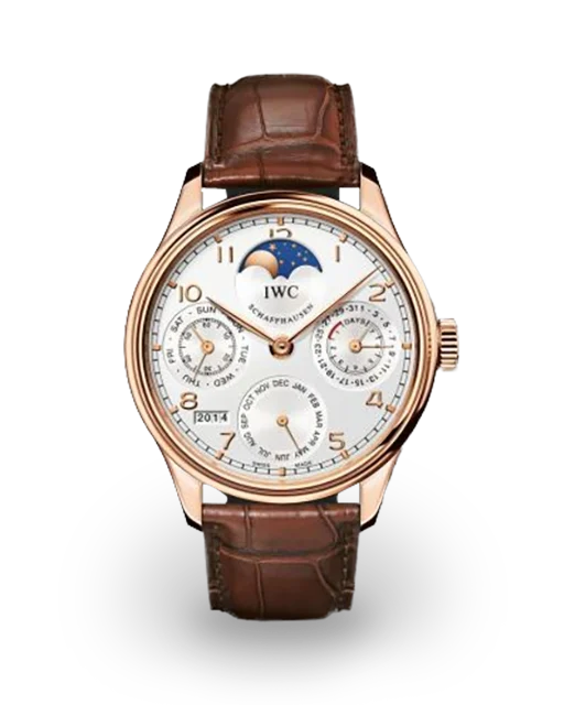 IWC Portugieser Perpetual Calendar 5023 Red Gold / Silver IW5023-06  Model Image