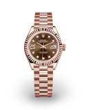 Lady-Datejust 28 Rose Gold / Fluted  / Chocolate / Diamond-Set / President Avatar Image