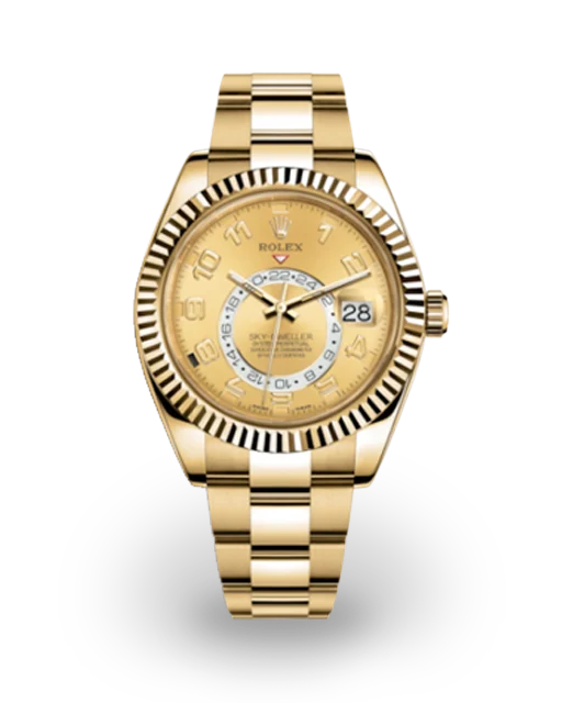 Rolex Sky-Dweller Yellow Gold / Champagne / Arabic / Oyster 326938-0002  Model Image