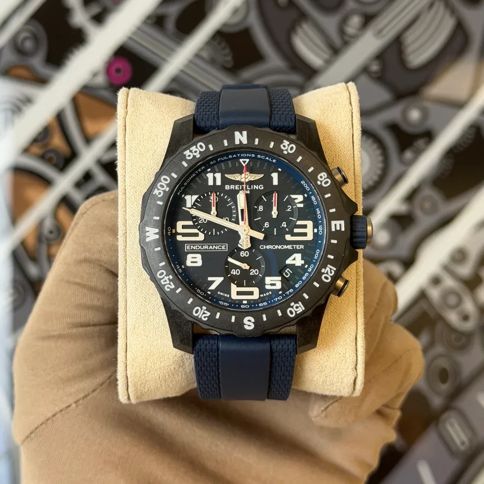 2025 Breitling Endurance Pro Blue 44 Titaplast and Steel / Black / Arabic / Strap X82310D51B1S2