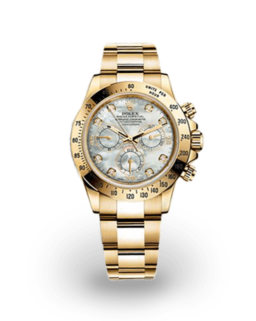 Rolex Daytona Yellow Gold MOP Diamond-Set 116528-0032 Watches