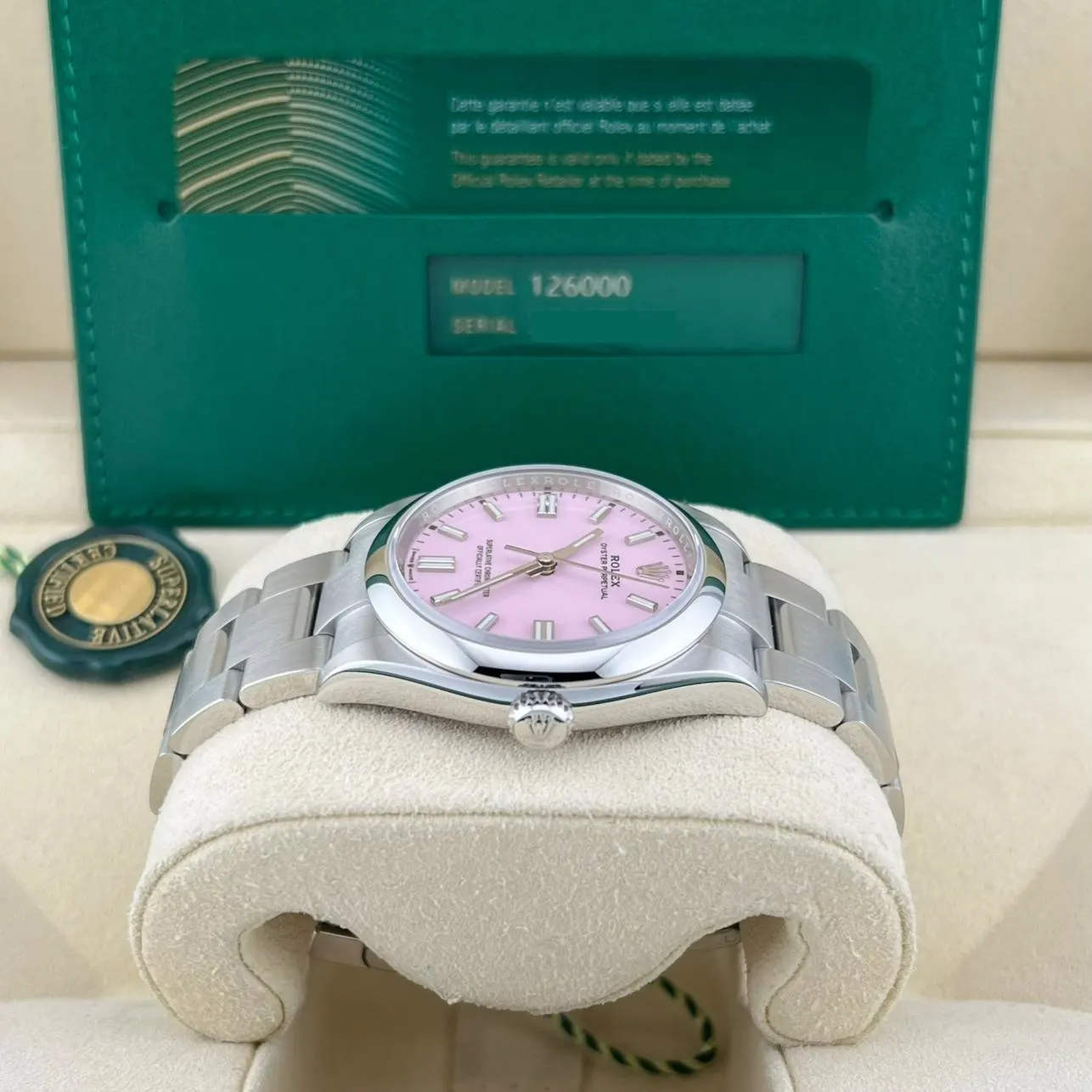 2022 Rolex Oyster Perpetual 36 Candy Pink 126000-0008 Listing Image 3