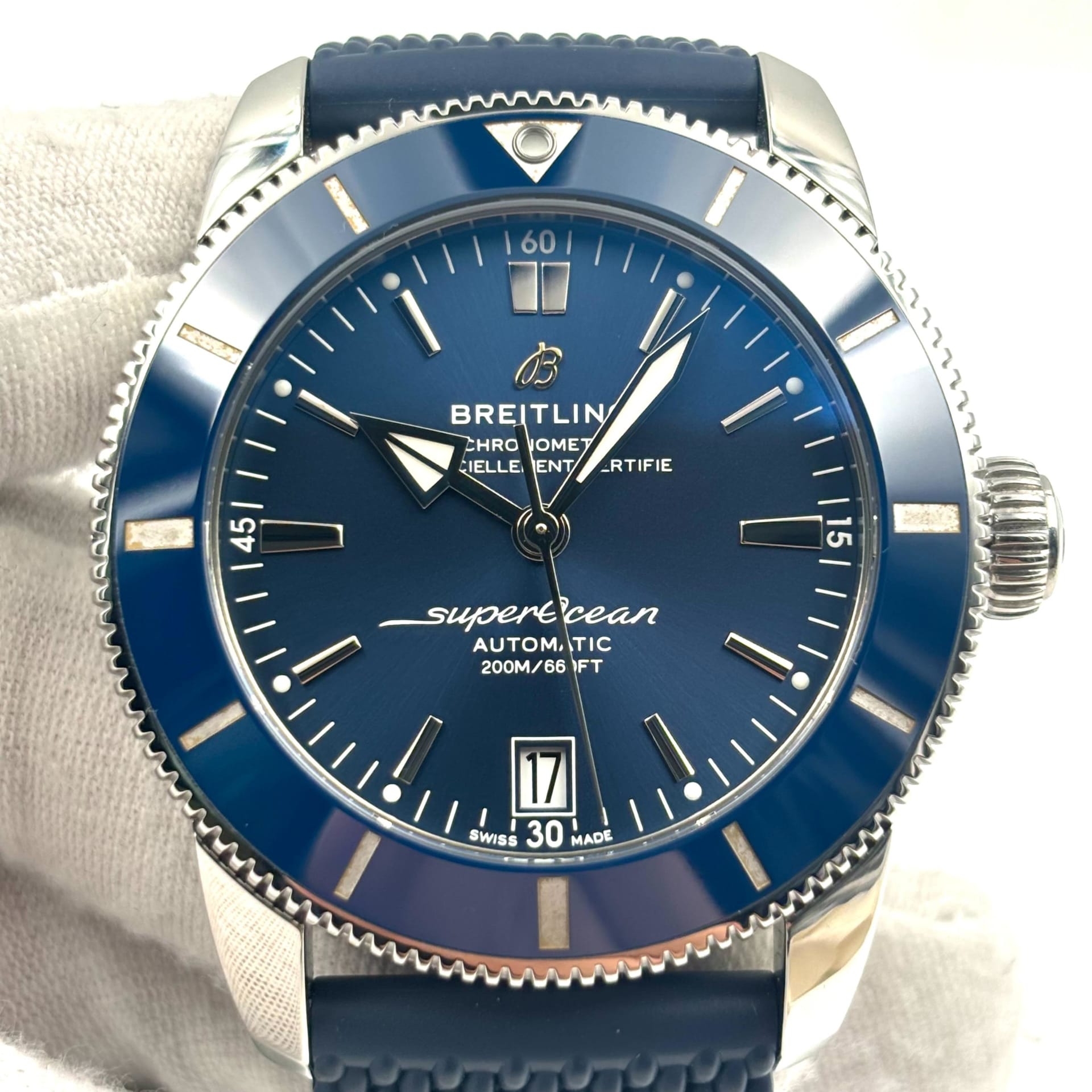 breitling superocean heritage ii blue