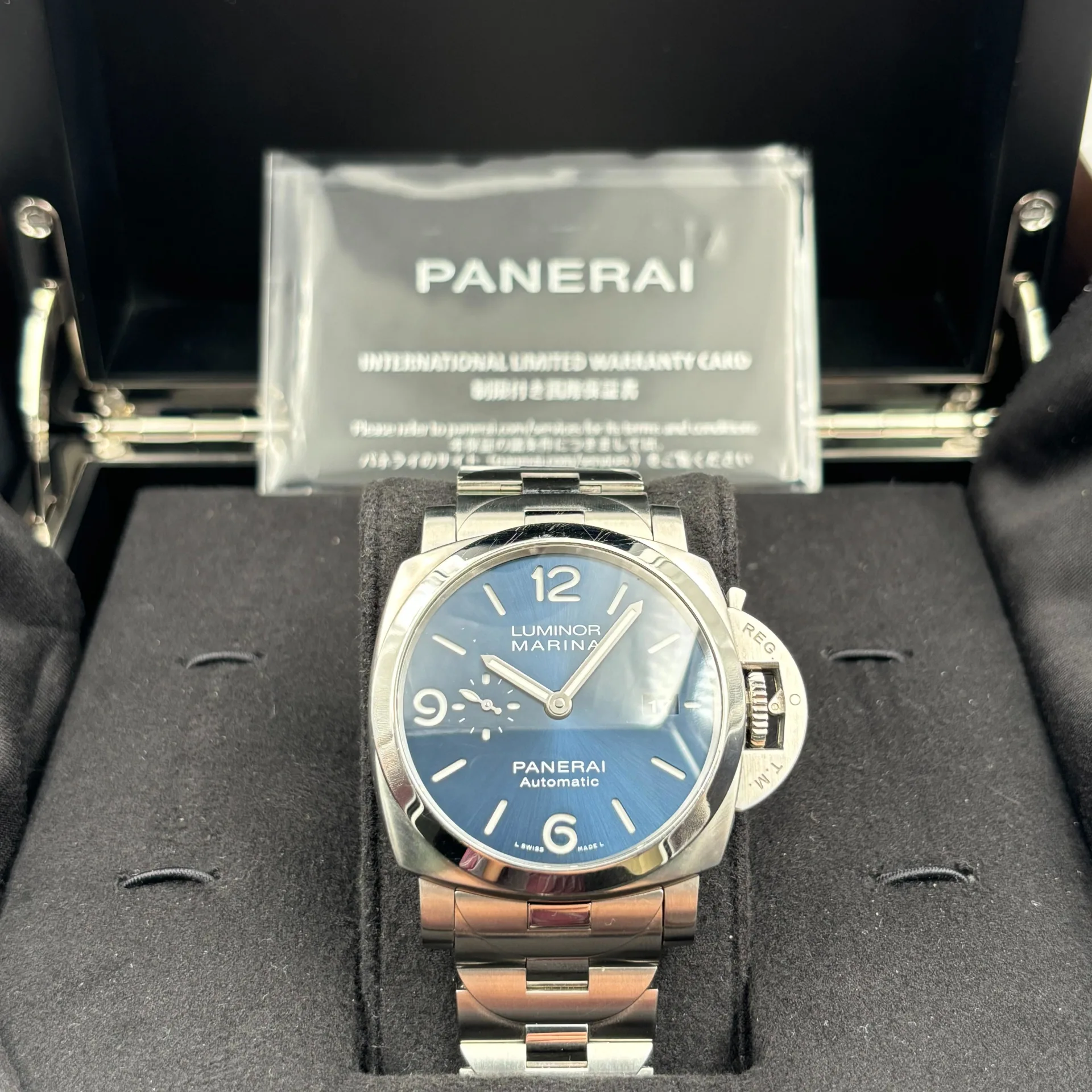 2021 Panerai Luminor 1950 44 3 Days Automatic Stainless Steel / Specchio Blu PAM01316