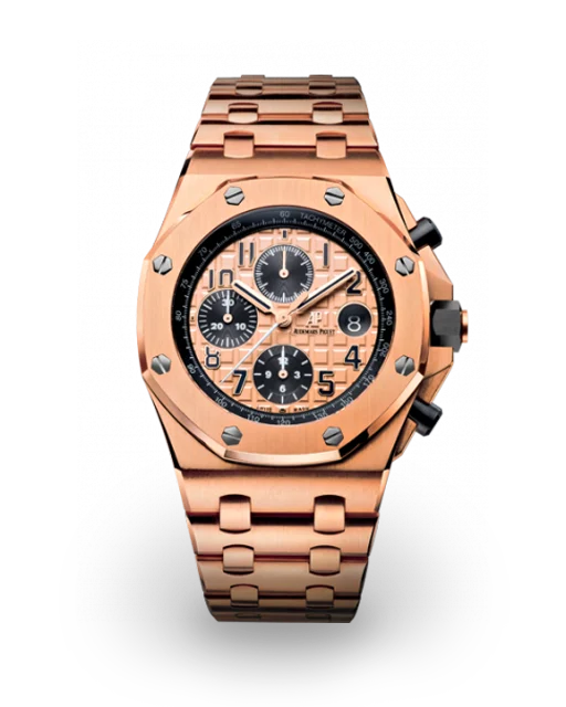 Audemars Piguet  Royal Oak Offshore Chronograph 42 Rose Gold / Champagne 26470OR.OO.1000OR.01  Model Image