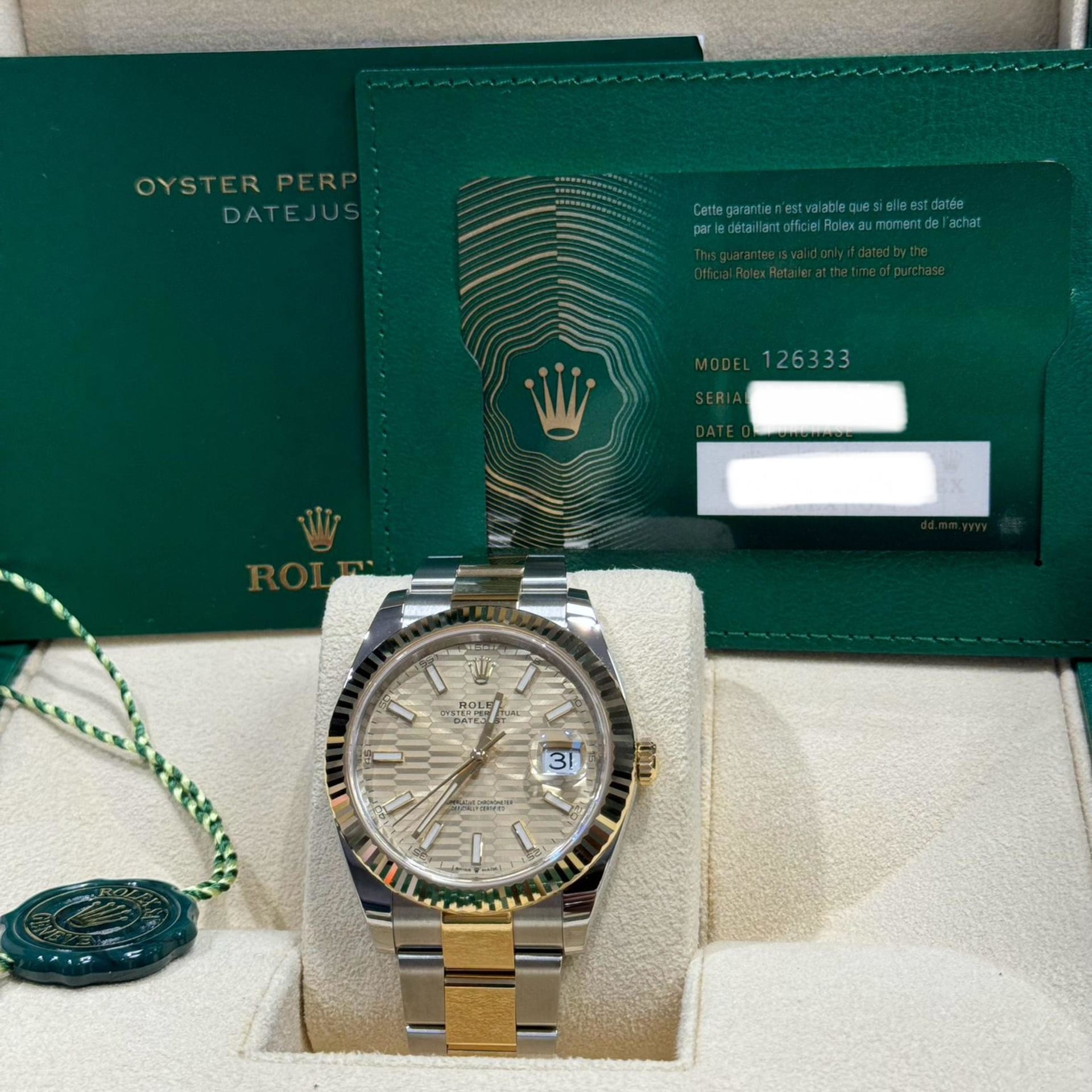 Rolex Datejust 41 Two-Tone / Fluted / Fluted-Motif / Oyster