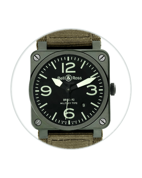 Bell & Ross BR03-92 Aviation Military Type Ceramic / Black