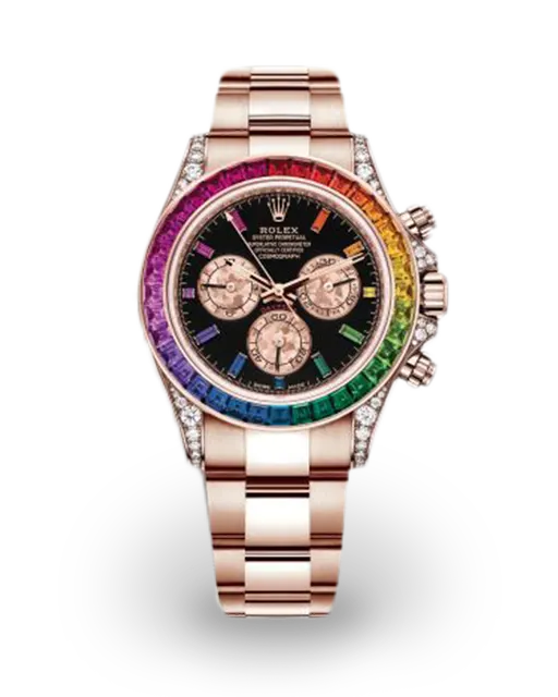 Rolex Daytona Rose Gold "Rainbow" 116595RBOW-0001  Model Image