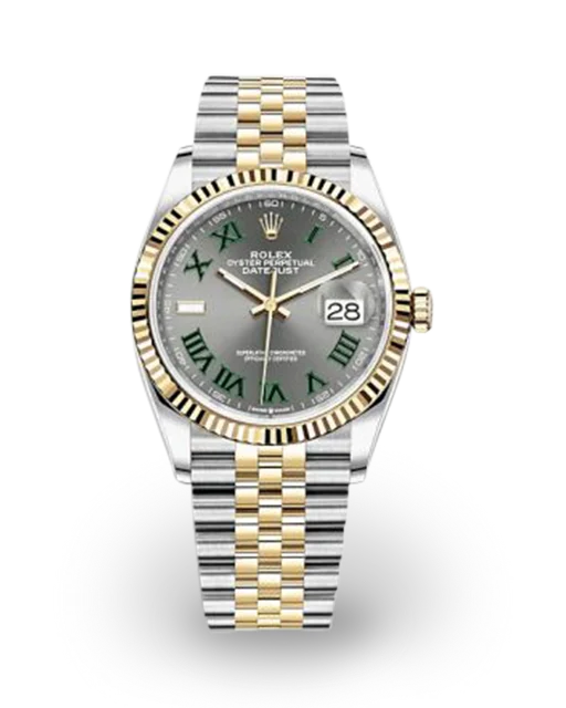 Rolex Datejust 36 Two-Tone "Wimbledon" / Fluted / Jubilee 126233-0035  Model Image