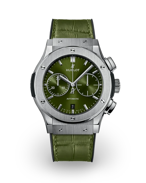 Hublot Classic Fusion Chronograph 45 Titanium / Green / Strap 521.NX.8970.LR  Model Image