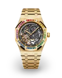 Royal Oak Double Balance Wheel Openworked 41 / Frosted Yellow Gold / Rainbow Avatar Image