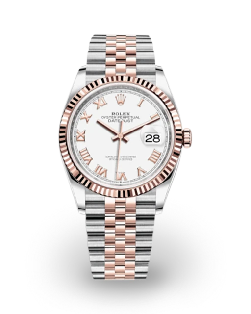 Rolex Datejust 36 Two-Tone / Fluted / White / Roman / Jubilee 126231-0015  Model Image