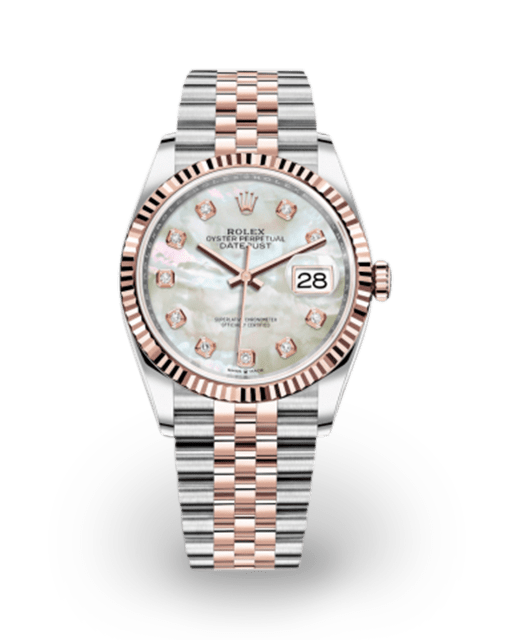 Rolex Datejust 36 Two-Tone Fluted / MOP / Diamond-Set