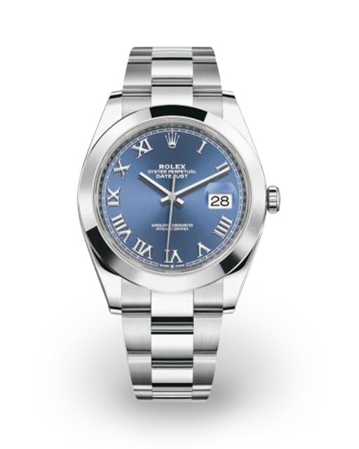 Rolex Datejust 41 Smooth / Blue / Roman / Oyster 126300-0017  Model Image