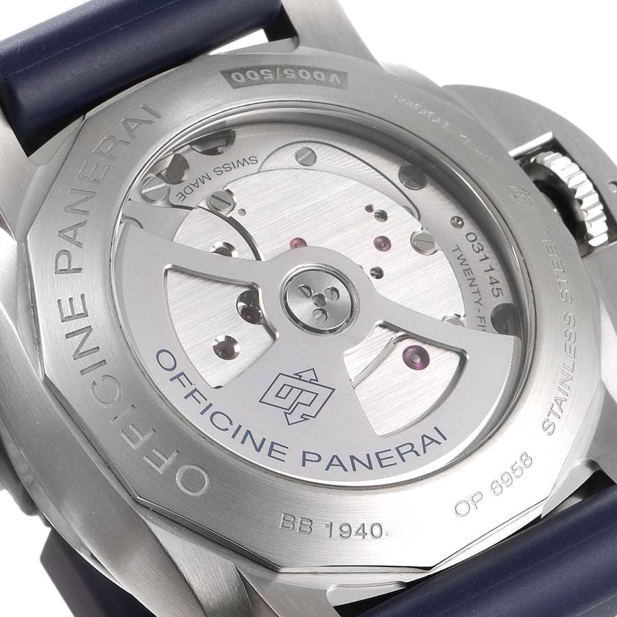 Panerai Luminor 1950 44 3 Days GMT 10 Days Stainless Steel Blue