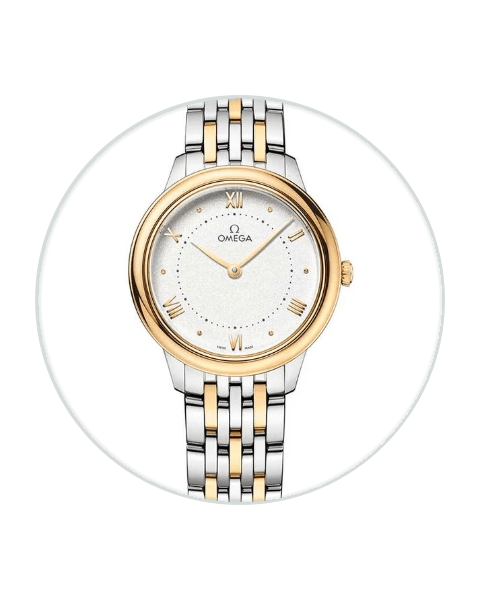 White Dial Omega De Ville Watches | Bezel