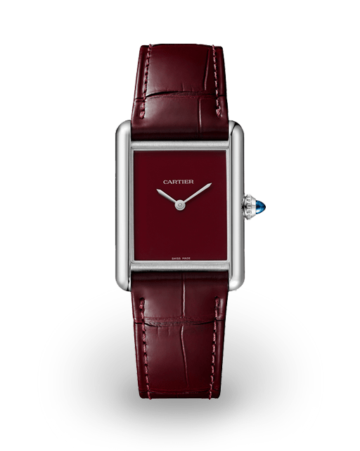 Cartier Tank Must Large Steel / Red / Strap WSTA0054 Watches | Bezel