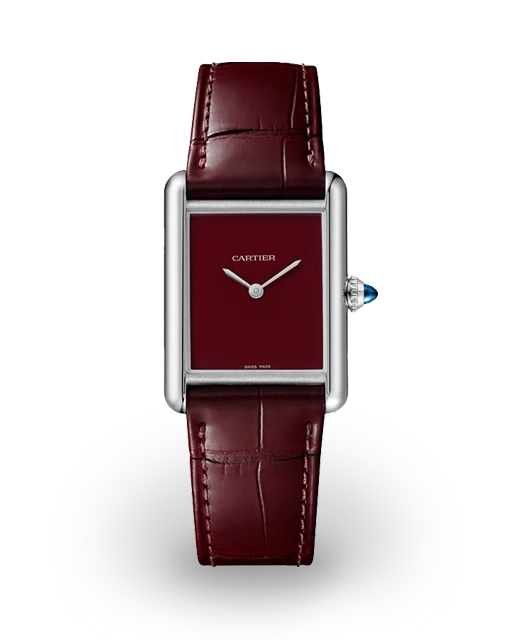 Cartier Tank Must Large Steel / Red / Strap WSTA0054  Model Image