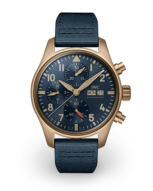 IWC Pilot's Watch Chronograph Bronze / Blue IW3881-09  Model Image