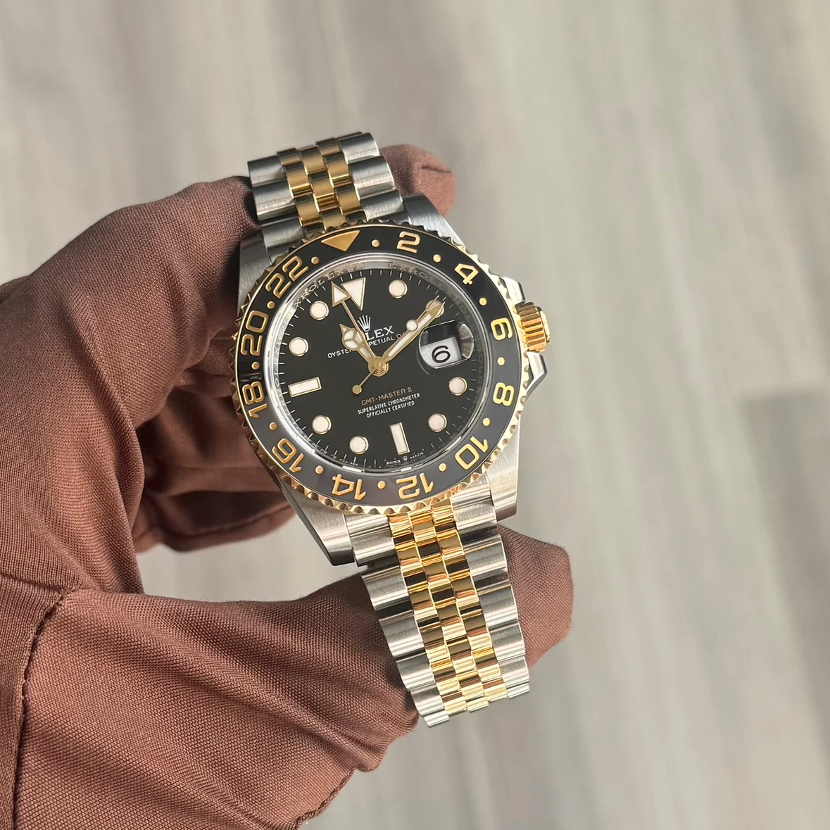 2023 Rolex GMT-Master II Two-Tone / Black / Jubilee 126713GRNR-0001