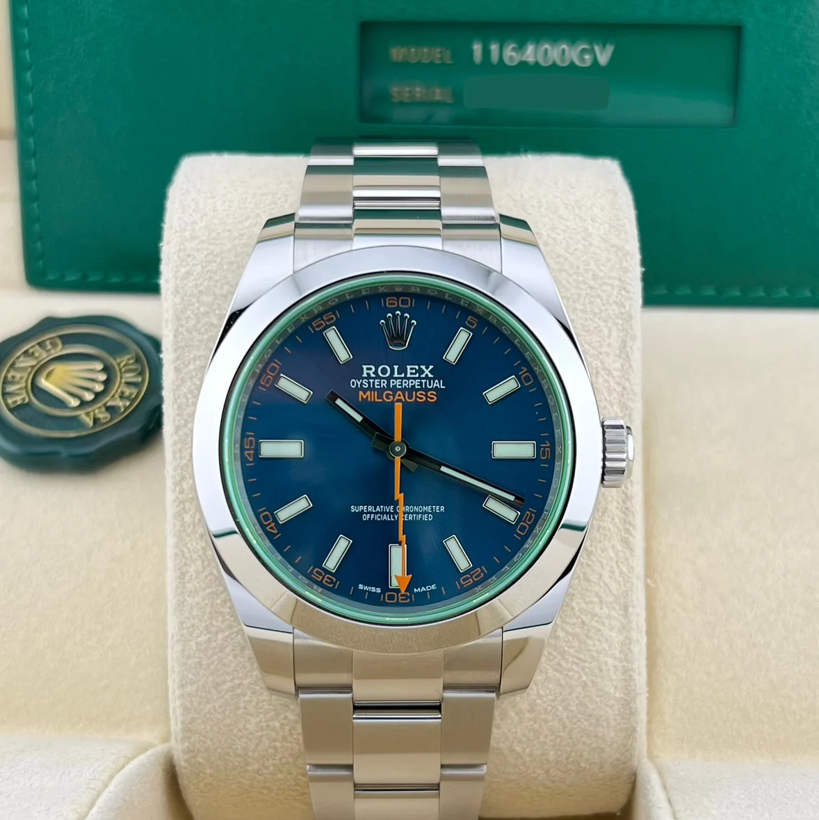 2020 Rolex Milgauss Blue 116400GV-0002 Listing Image
