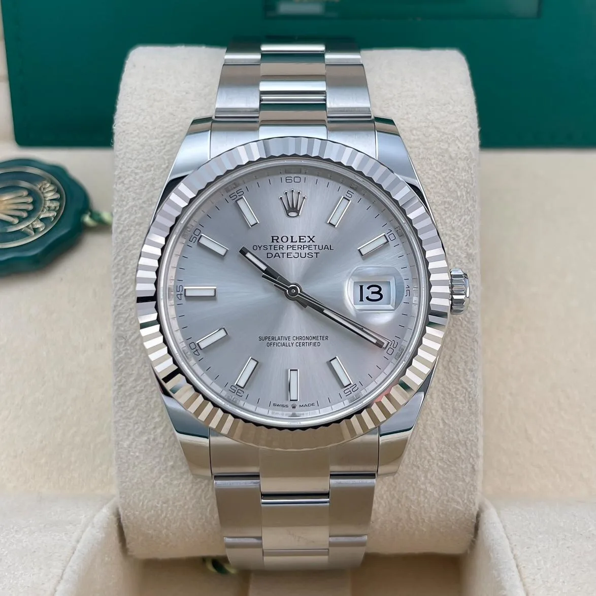 2024 Rolex Datejust 41 Steel / Fluted / Silver / Oyster 126334-0003 Listing Image 1