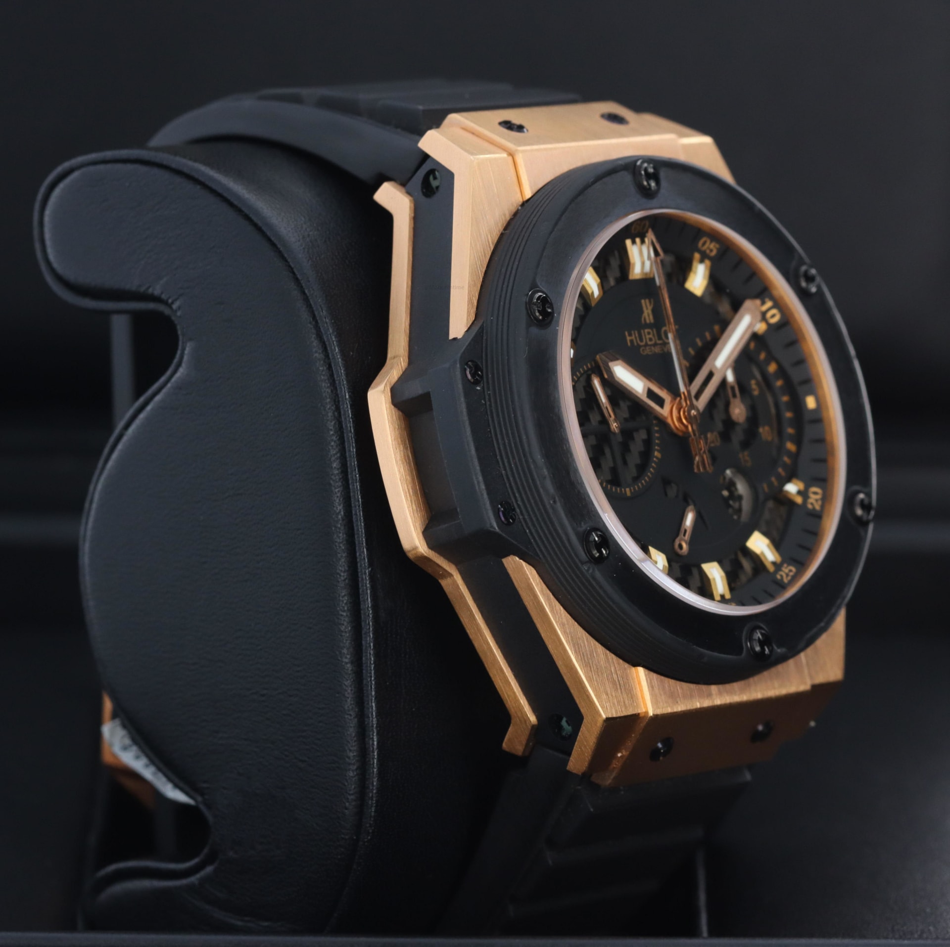 Hublot King Power 48 Rose Gold / Ceramic / Black / Strap - Limited