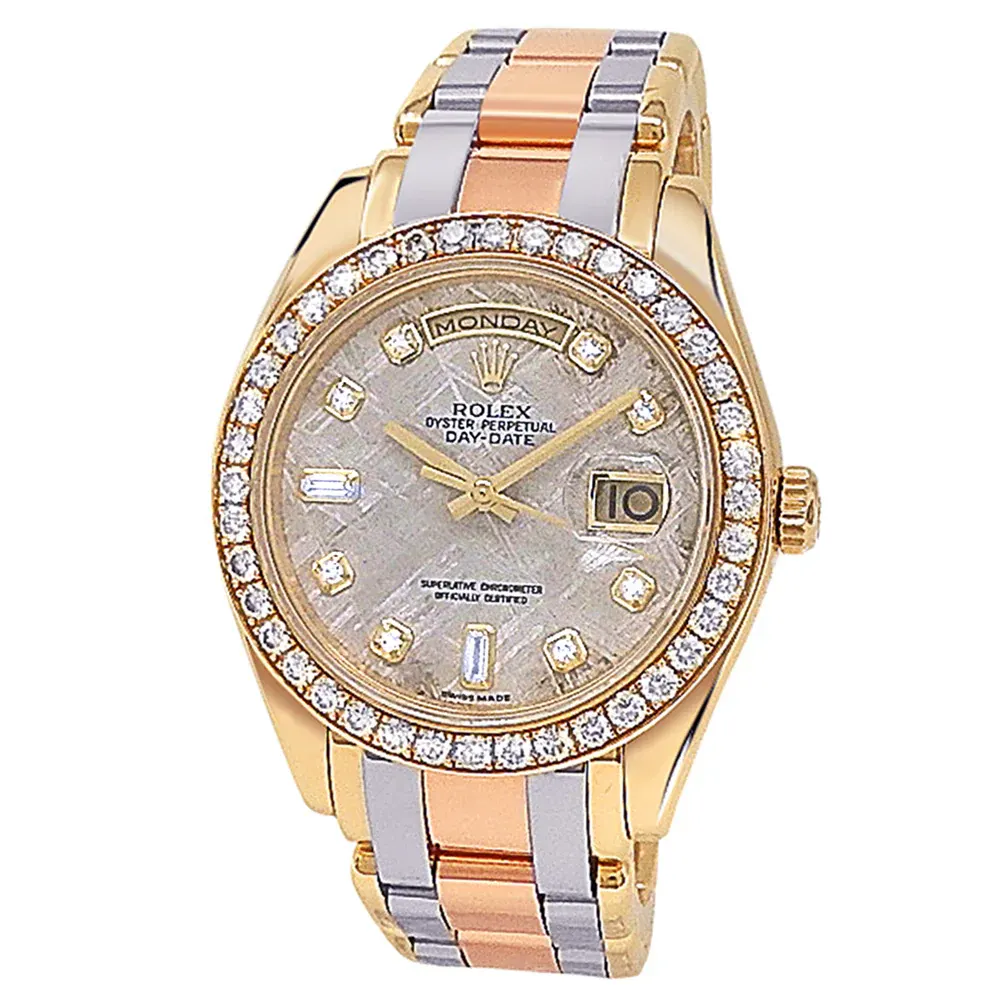 2008 Rolex Pearlmaster Masterpiece Day-Date 39 Yellow Gold / Diamond-Set / Meteorite / Diamond-Set / Pearlmaster 18948