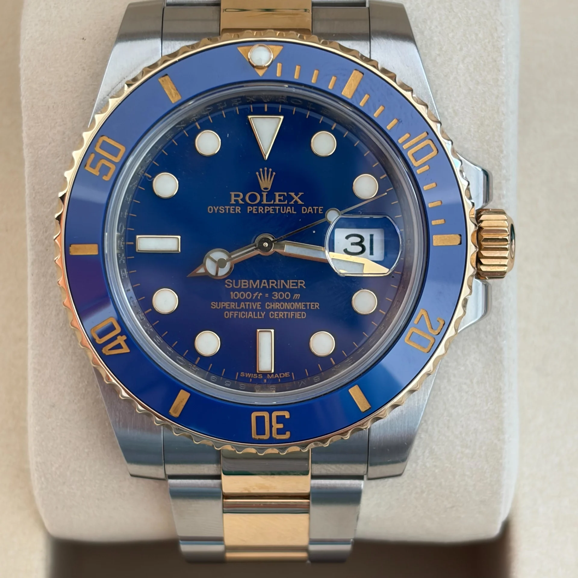 2013 Rolex Submariner Date Two-Tone / Blue 116613LB-0005