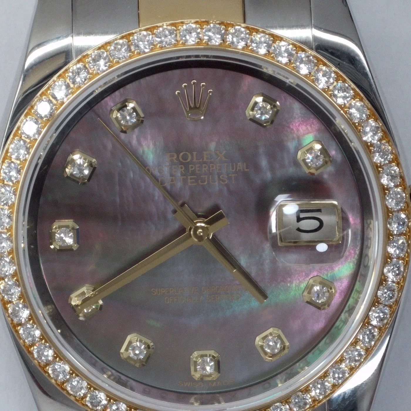 Rolex Datejust 36 Two-Tone / Diamond-Set / Tahitian MOP / Diamond-Set / Oyster 116243-0037